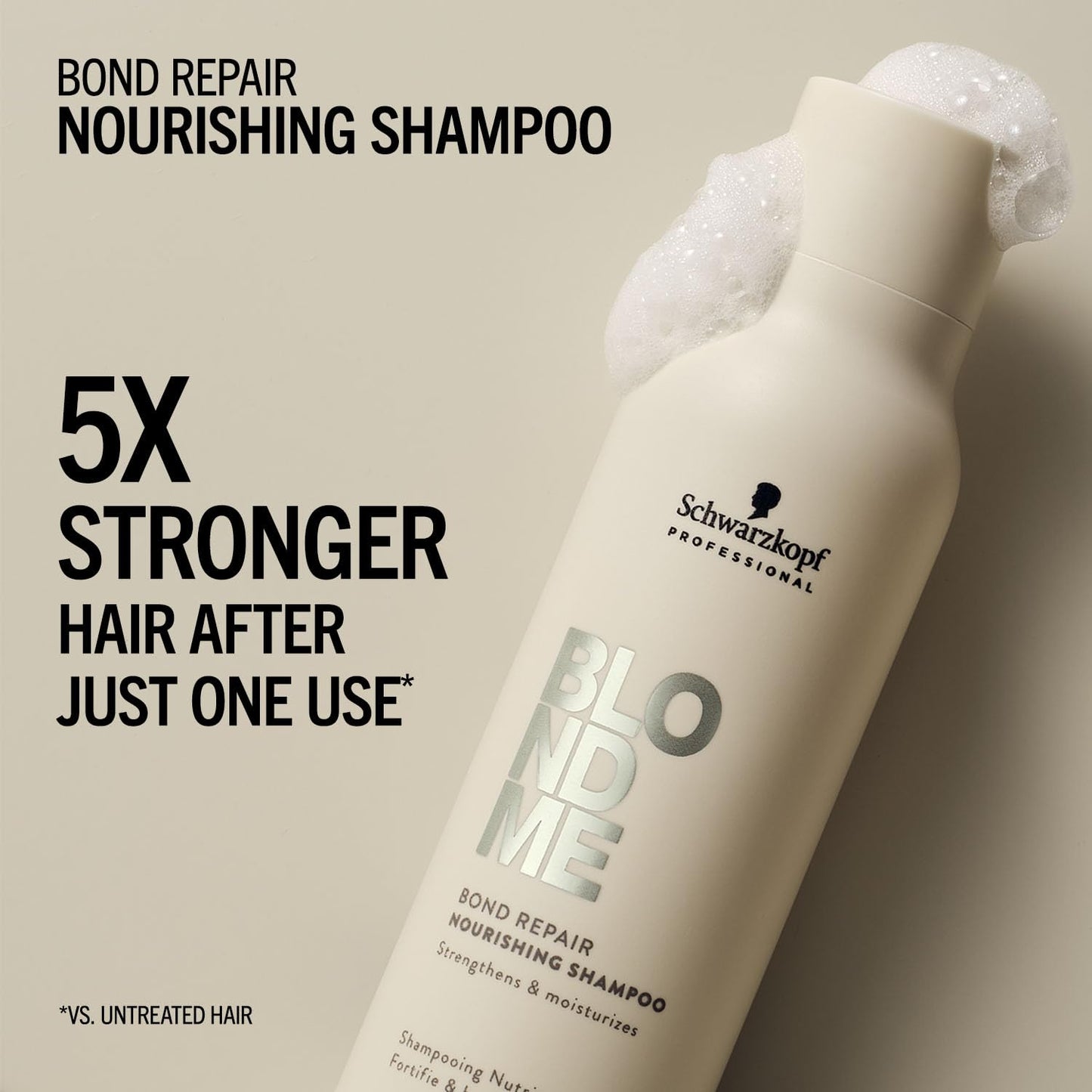 BLONDME Bond Repair Nourishing Shampoo & Conditioner Bundle | Cleanse, Hydrate & Detangle for Strong, Healthy Blonde Hair, Everyday | Strengthens Hair