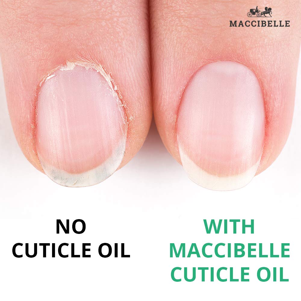 Maccibelle Cuticle Oil 0.5 oz for Dry Cracked Cuticles (Pomegranate)