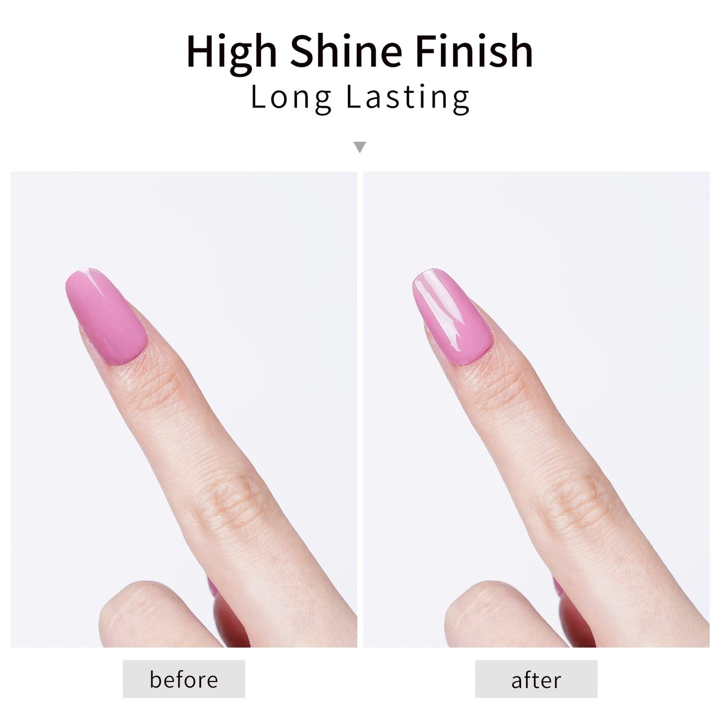 DANNI & TONI 8ml Glossy Gel Top Coat for Nail Polish Gel Nail Strips High Shine Long Lasting (UV Light Required)