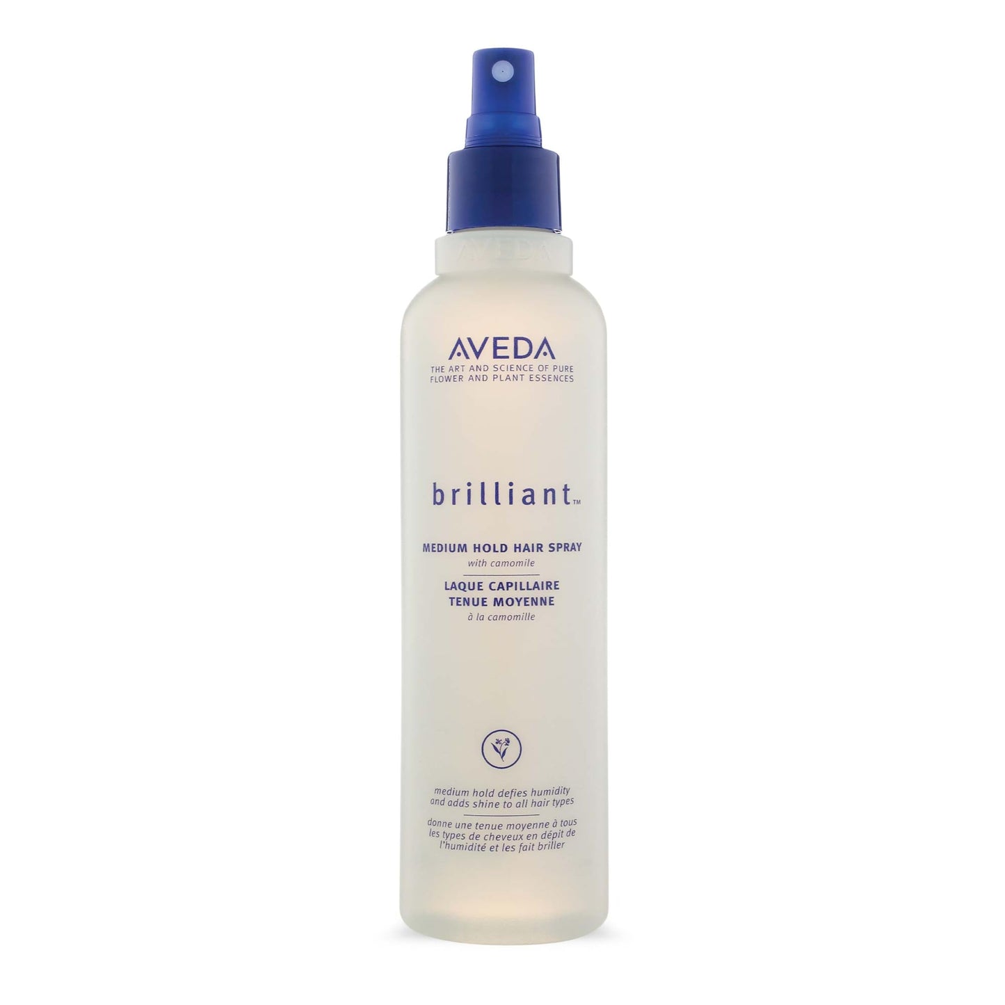 Aveda Brilliant Medium Hold Hair Spray | Non-Aerosol Spray | Anti-Humidity | Adds Shine | for All Hair Types, 8.5 Fl Oz