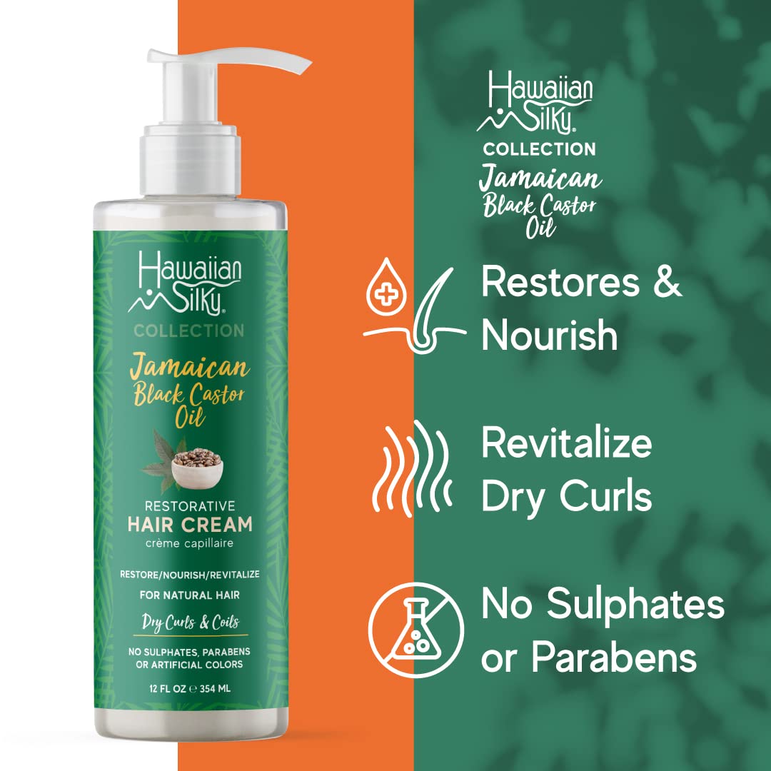 Hawaiian Silky Jamaican Black Castor Oil Collection Restorative Hair Cream