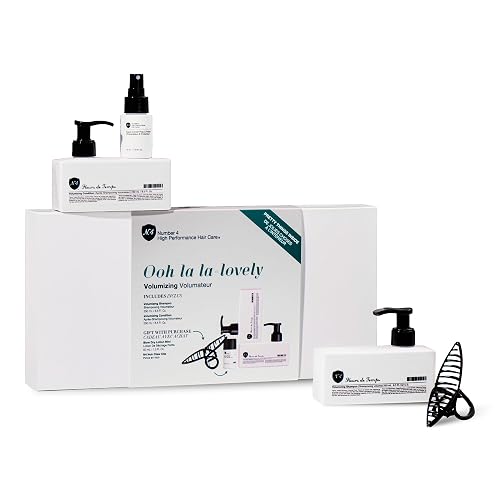 Number 4 Volumizing Gift Set - Lightweight Shampoo, Conditioner & Styling Products for Fine or Flat Hair - Sulfate-Free, Vegan, Color-Safe Hair Care