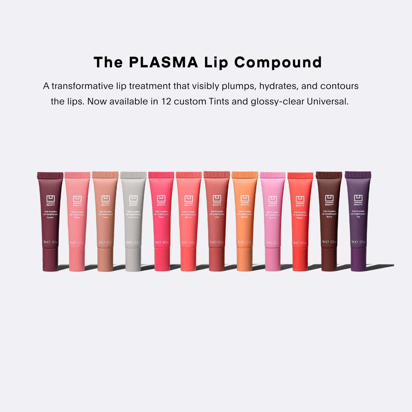 U Beauty The PLASMA Tinted Lip Compound - Anti-Aging & Anti-Wrinkle Lip Gloss, Hyaluronic Acid, Shea Butter & Peptides for Hydration & Plumping