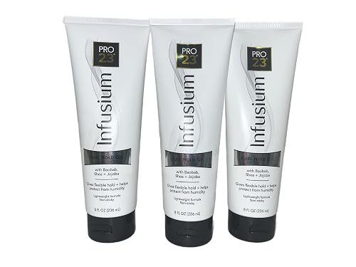 INFUSIUM 23 Curl Hold Gel with Baobab, Shea, and Jojoba - 8oz., White ((Pack of 3))
