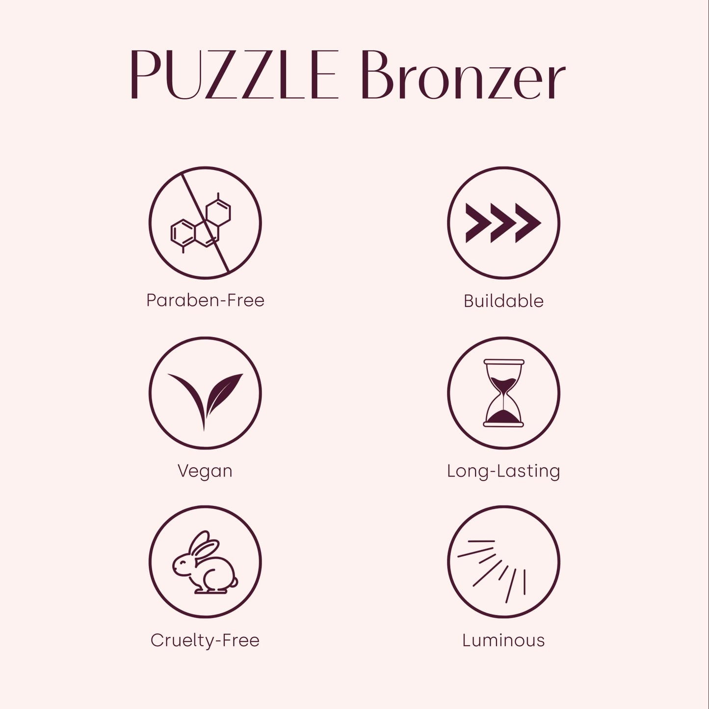 Puzzle Bronzer | Single Pan, Magnetic, Powder, Blendable, Buildable, Long Lasting, Clean, Vegan, Cruelty-Free, Paraben-Free, Eco-friendly, High