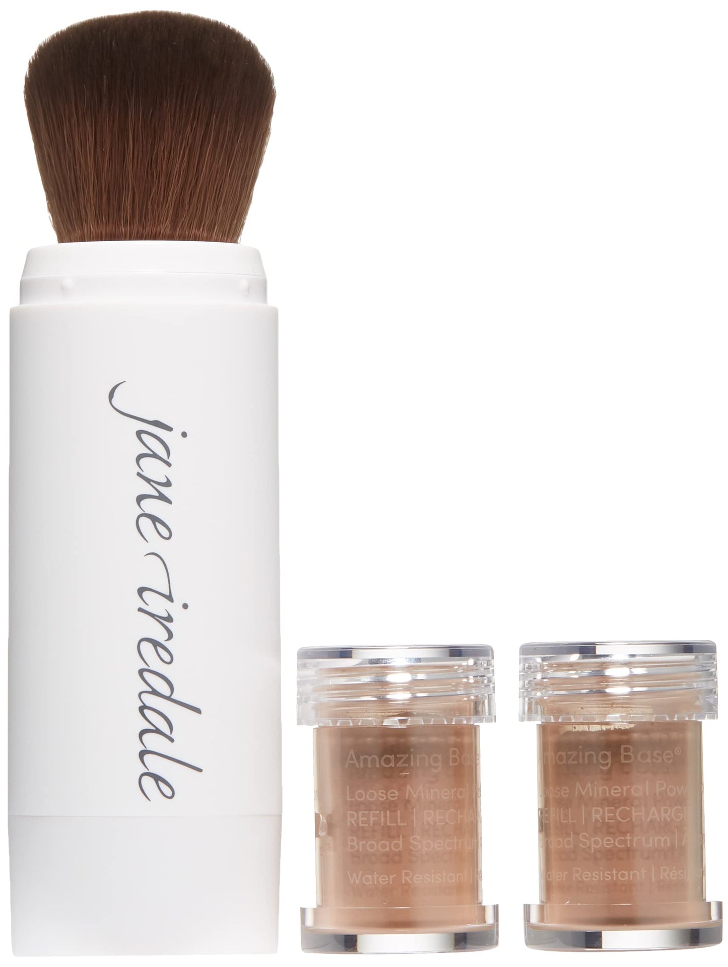 jane iredale Amazing Base Refillable Brush, Cocoa, 0.18 oz.