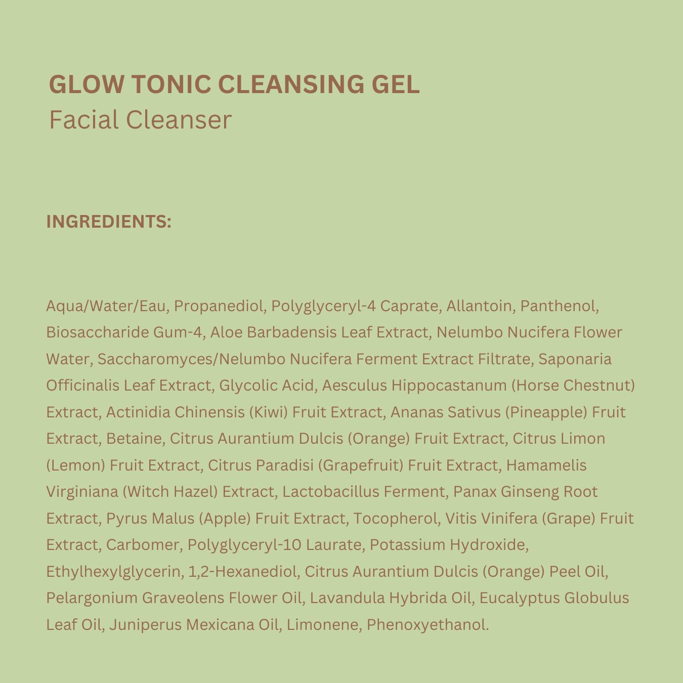 Pixi Glow Tonic Cleansing Gel | Glycolic Acid Facial Cleanser | Gently Exfoliates, Tones & Energizes Skin | With Ginseng, Aloe & Horse Chestnut | 4.57