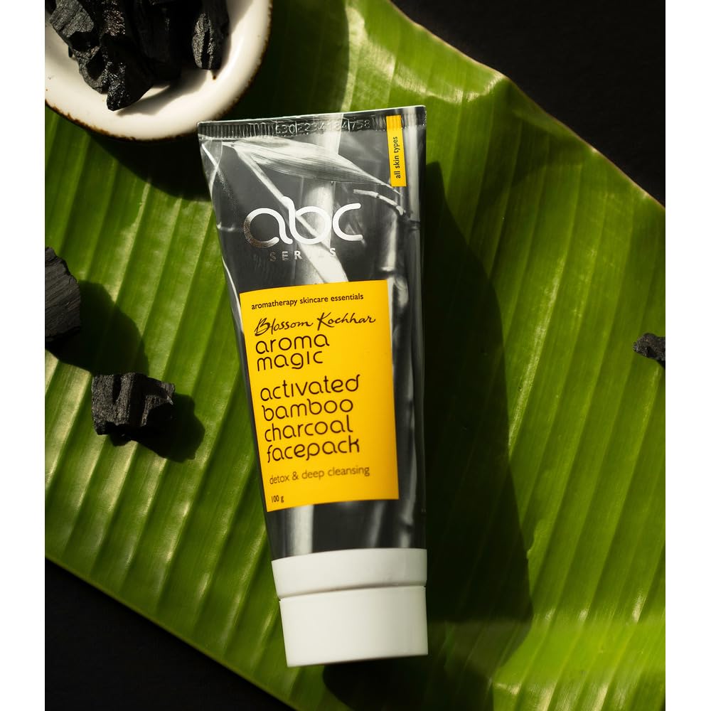 Aroma Magic Activated Bamboo Charcoal Face Pack | Deep Pore Cleansing & Skin Detox for All Skin Types | Removes Impurities, Controls Oil & Clears Acne