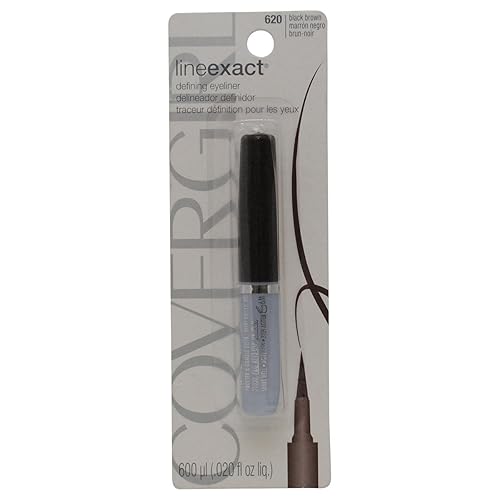 COVERGIRL Lineexact Liquid Eyeliner Black Brown 620, 0.02 Oz