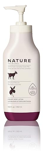 Nature by Canus Creamy Body Lotion, ORIGINAL, 11.8 Oz, With Smoothing Fresh Canadian Goat Milk, Vitamin A, B3, Potassium, Zinc, and Selenium