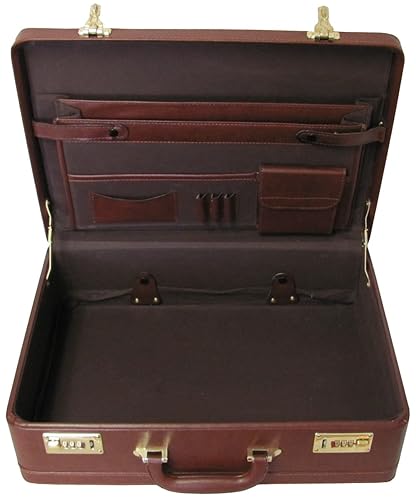 Amerilether Large Expandable Faux Leather Attachè Case (#2894-8)