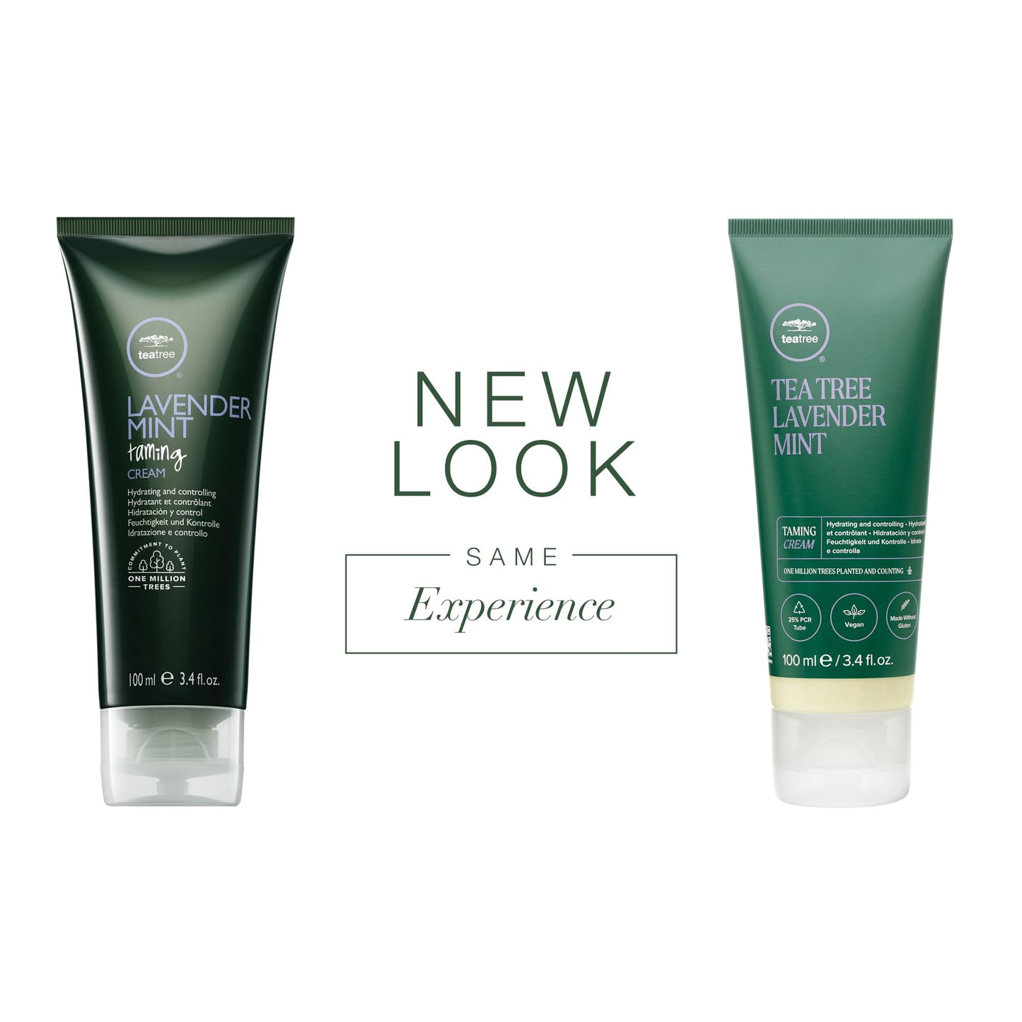 Tea Tree Lavender Mint Taming Cream, Rich Hair Styling Cream, For Coarse, Curly + Dry Hair, 3.4 fl. oz.