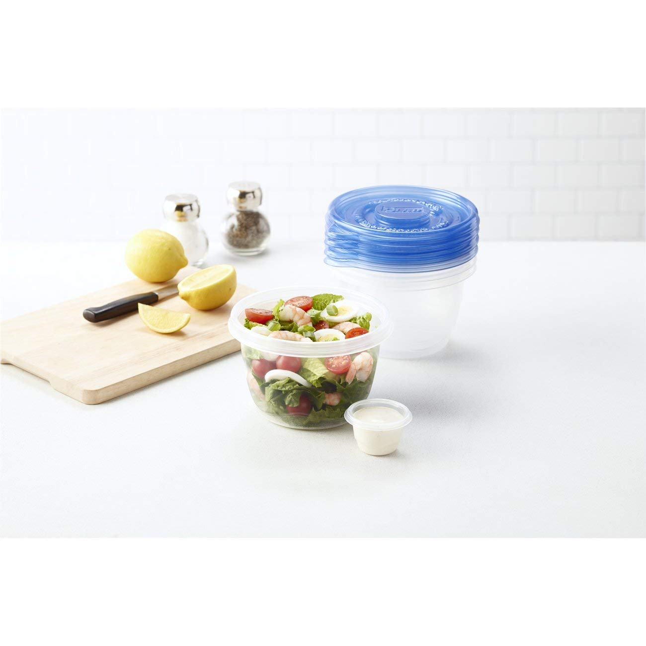 Glad Food Storage Containers - To Go Lunch Containers - 32 Ounce - 4 Containers