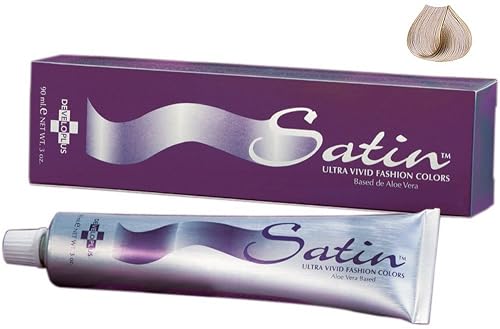 Satin Hair Color Ash Series | Light Ash Blonde 8A | Permanent Hair Dye | 3 Oz