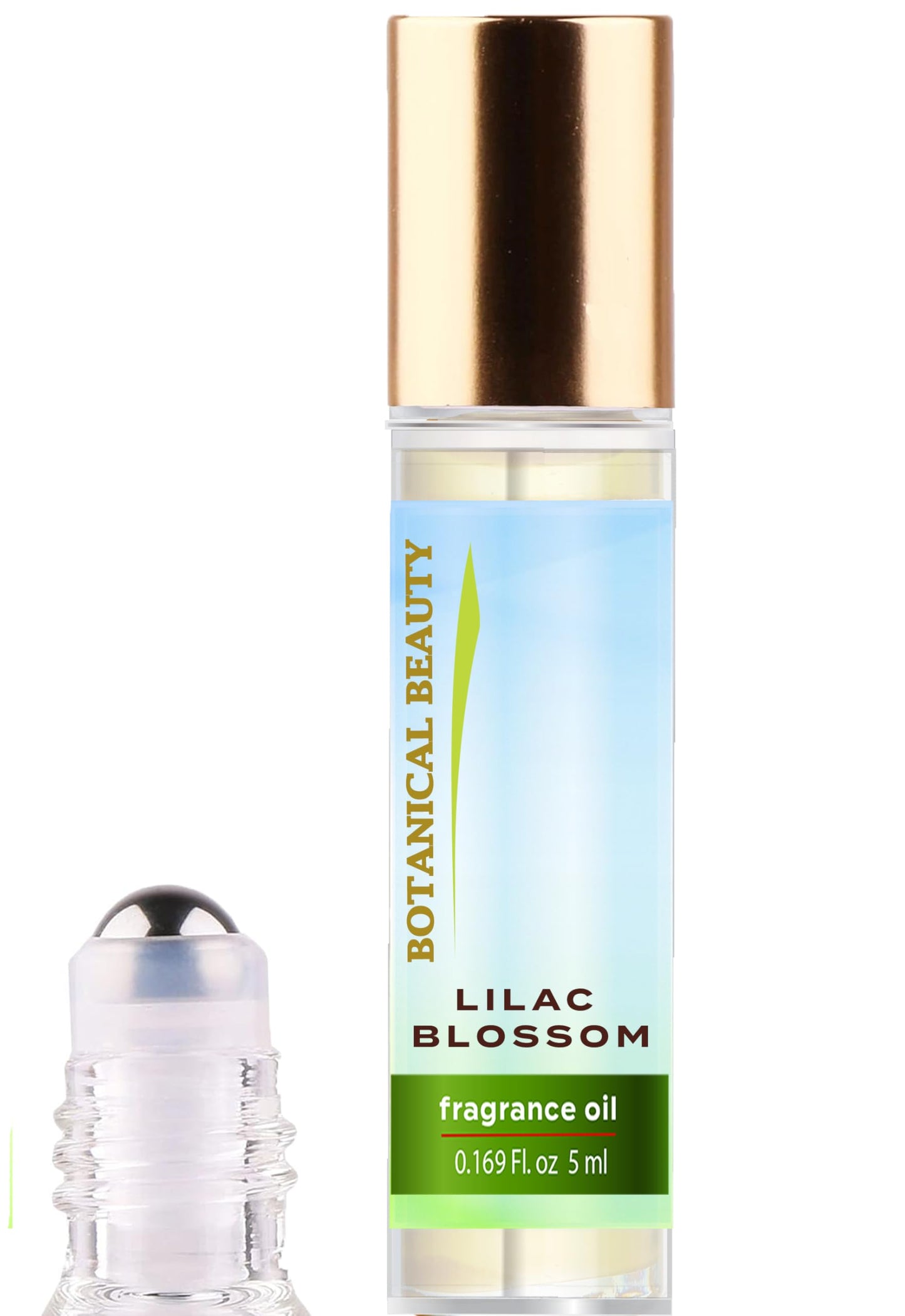 Botanical Beauty LILAC BLOSSOM FRAGRANCE OIL ROLL-ON 0.169 Fl. oz 5 ml Rollerball Perfume, Alcohol-Free, Long Lasting