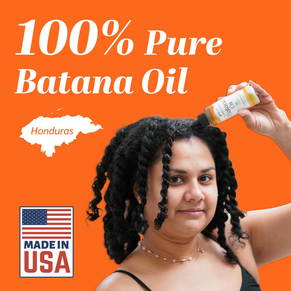 Well's Oil Batana Oil | 2 fl. oz. | 100% Natural | Strengthens, Hydrates & Nourishes | For All Hair Typess (2 fl. oz. / 59 ml)
