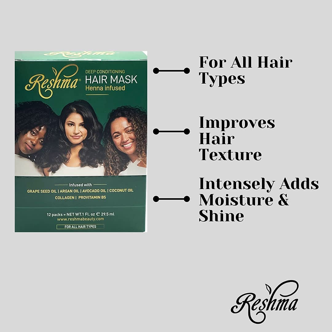 Reshma Beauty Deep Conditioning Hair Mask |Hair Treatment Infused with Collagen & Pro-Vitamin B5|Restorating & Nourishing for All Hair Types | (Pack