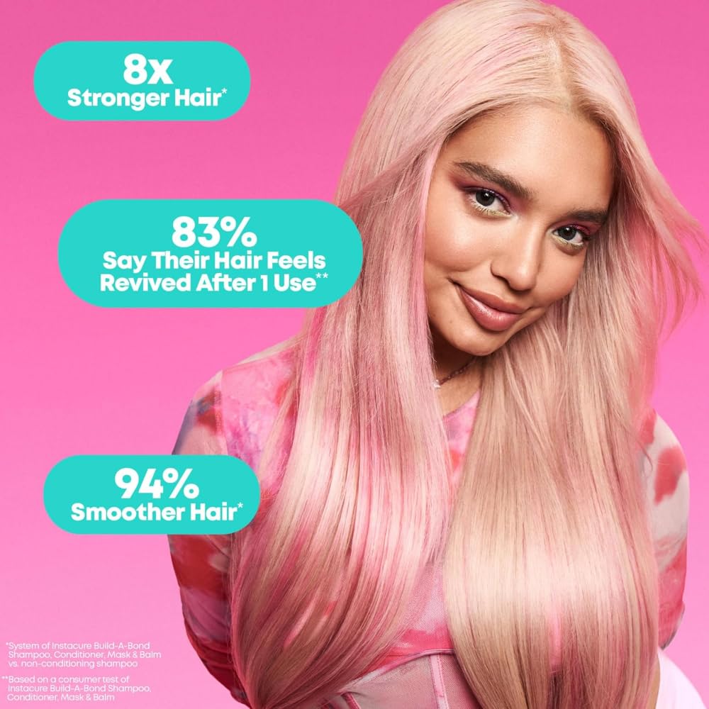 Matrix Instacure Build-A-Bond Mini Trial Kit for Damaged Hair - Shampoo, Conditioner, and Mask Set,Repairs & Strengthens Hair with 1 Billion Bonds Per