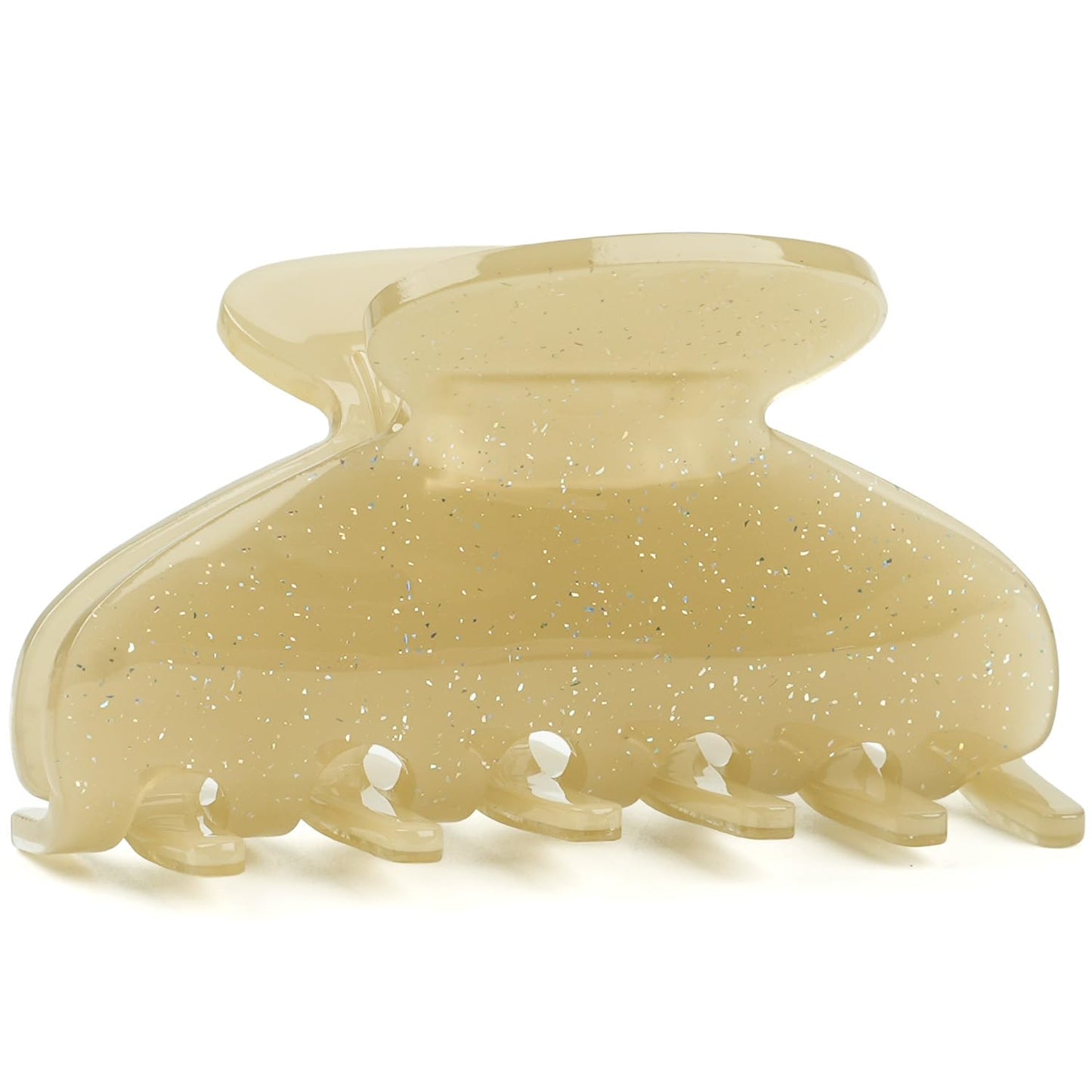 MAORULU Medium Cute Acetate Hair Claw Clips for Women Girls, 3 Inch Glitter Claw Clips for Thin & Medium Thick Hair, Durable French Banana Clip Beauty and Personal Care MAORULU