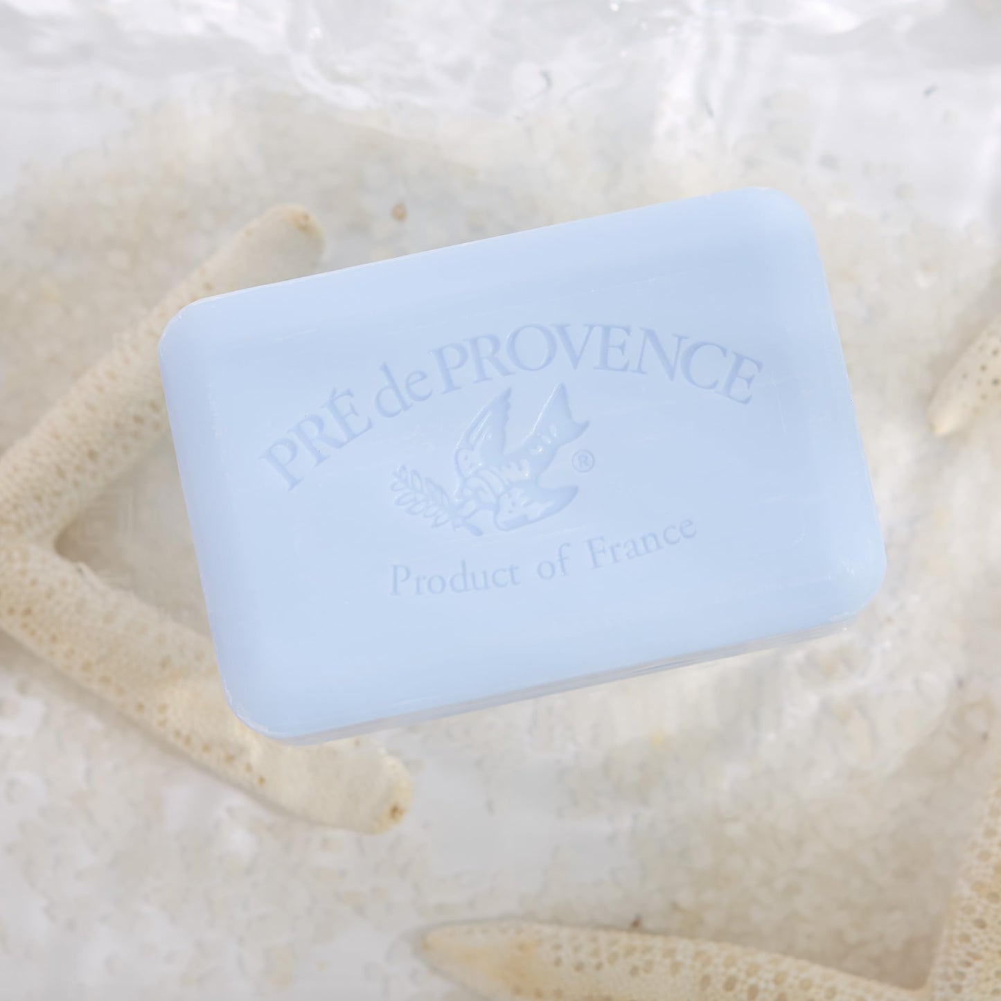 Pre de Provence Artisanal Soap Bar, Enriched with Organic Shea Butter, Natural French Skincare, Quad Milled for Rich Smooth Lather, 8.8 Ounce, Ocean