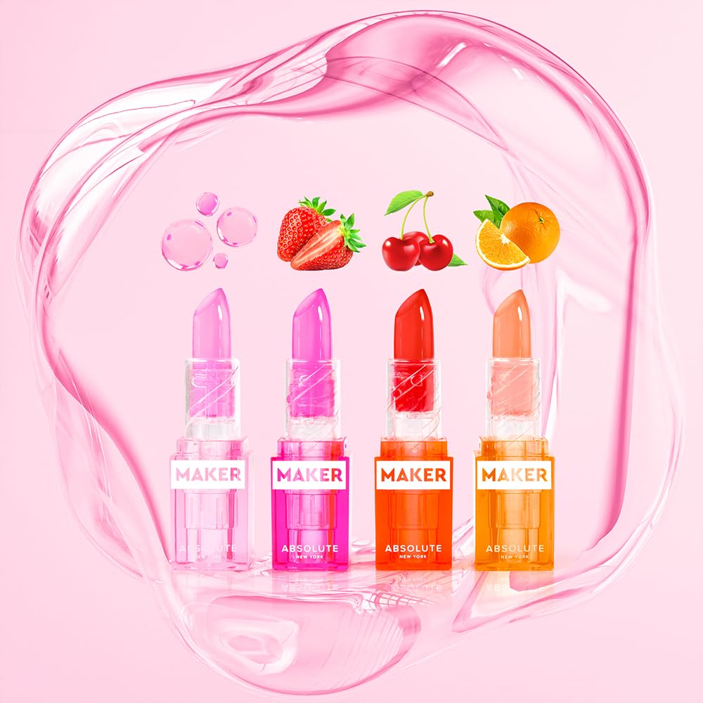 Absolute New York MLMM05 Match Maker Jelly Lipstick, Color Adapting Reacts to Natural PH, Non Sticky Finish Lipstick