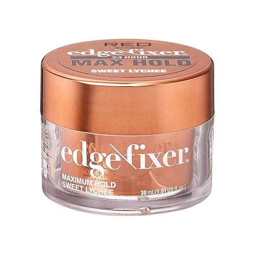 Red by Kiss Edge Fixer 24 Hour Maximum Hold Edge Wax No Flaking Biotin B7 Infused Hair Gel 1.01 fl.oz