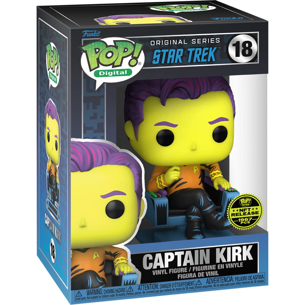 Funko Pop Digital: Star Trek Captain Kirk Legendary Black Light Physical Redemption