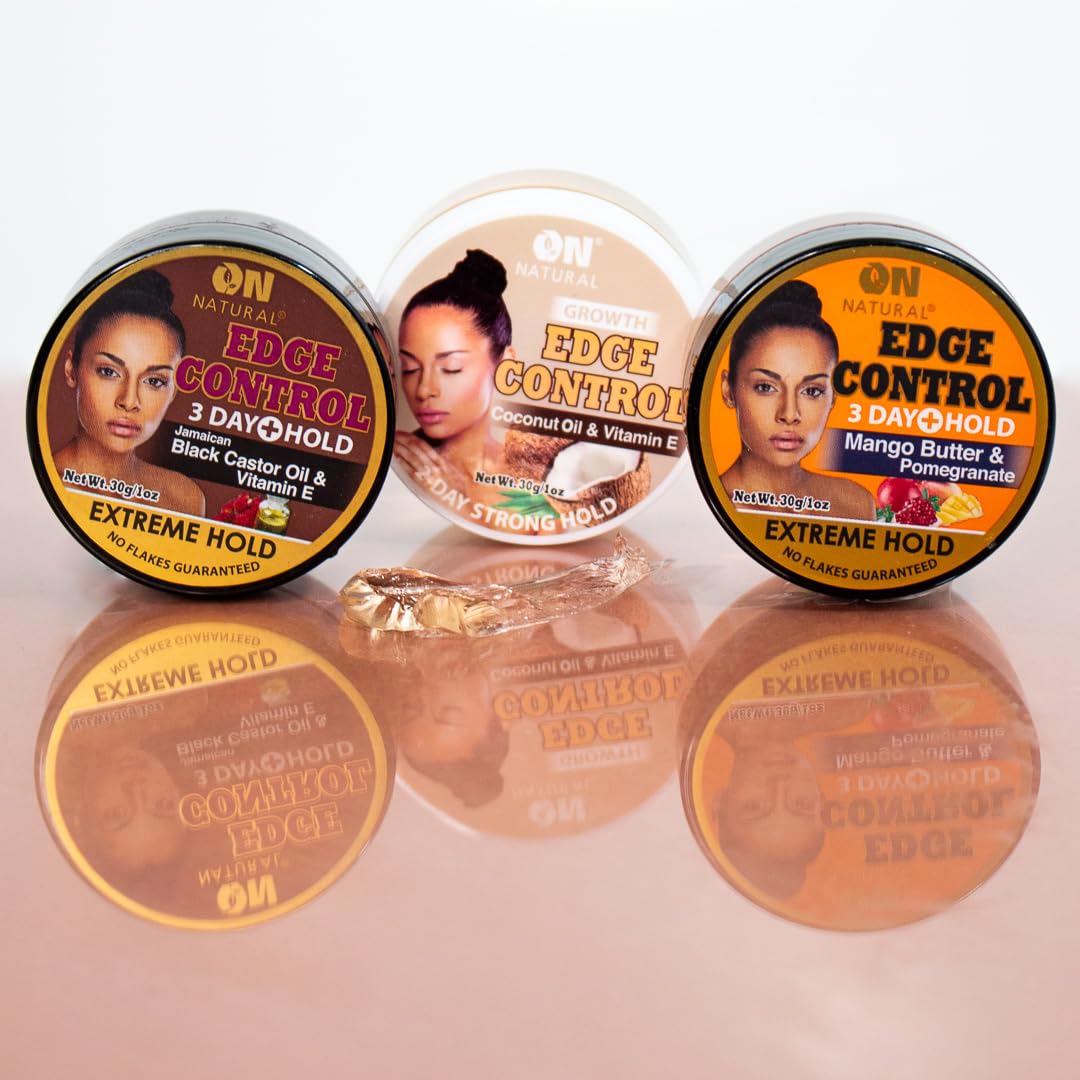 On Natural Edge Control Extreme Hold-Mango Butter and Pomegranate (3.4oz)