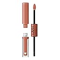 NYX PROFESSIONAL MAKEUP Shine Loud, Long-Lasting Liquid Lipstick with Clear Lip Gloss - Goal Crusher (Mid-Tone Beige)