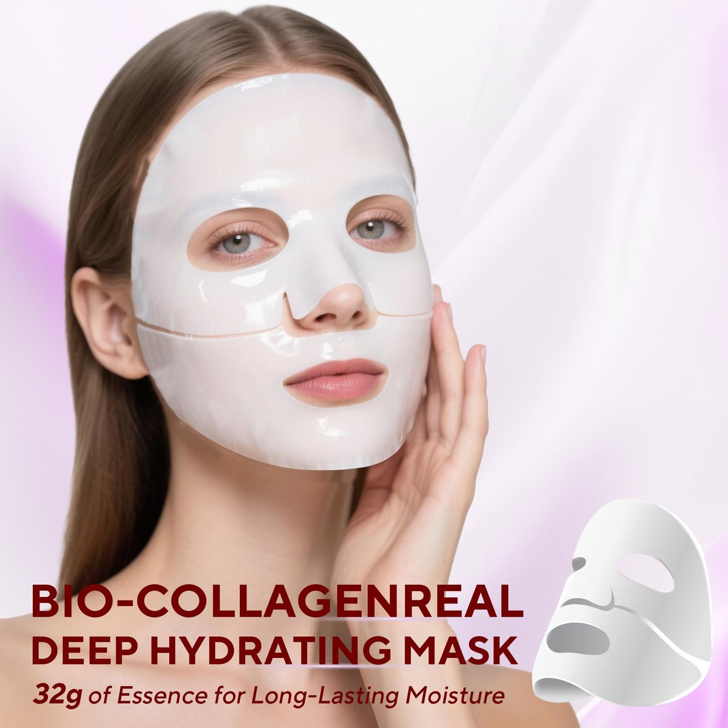 Nityrliv Collagen Face Mask, 4 Pack Bio-Collagen Real Deep Mask Overnight Hydrating Face Mask for All Skin Types,Original Hydrating Collagen Face Mask Beauty and Personal Care Nityrliv
