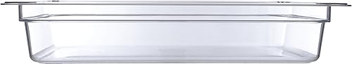 Carlisle FoodService Products Storplus Full-Size Plastic Food Pan for Catering, Buffets, and Restaurants, Polycarbonate, Full Size 4 Inches Deep…