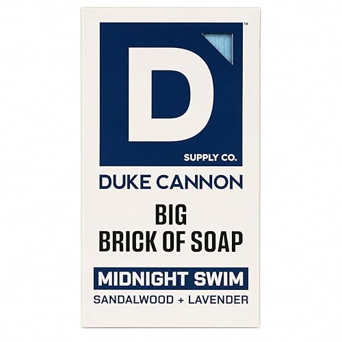 Duke Cannon Big Brick of Soap - Sandalwood + Lavender Scent - Large Triple-Milled Bar Soap for Men, Long-Lasting, Moisturizing with Natural Oils