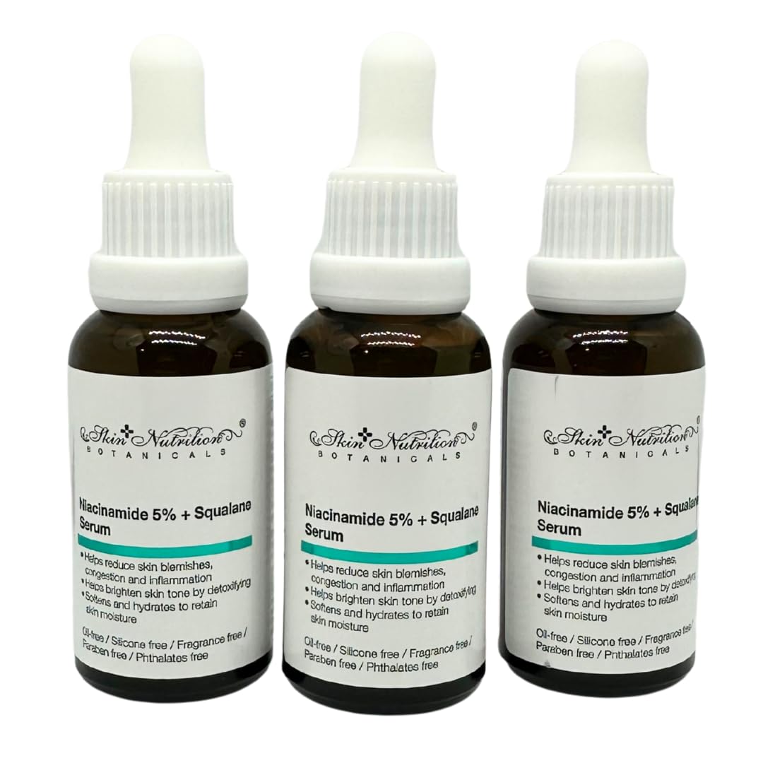 HEB skin nutrition niacinamide 5%+squalene Serum 1oz(pack of 3)