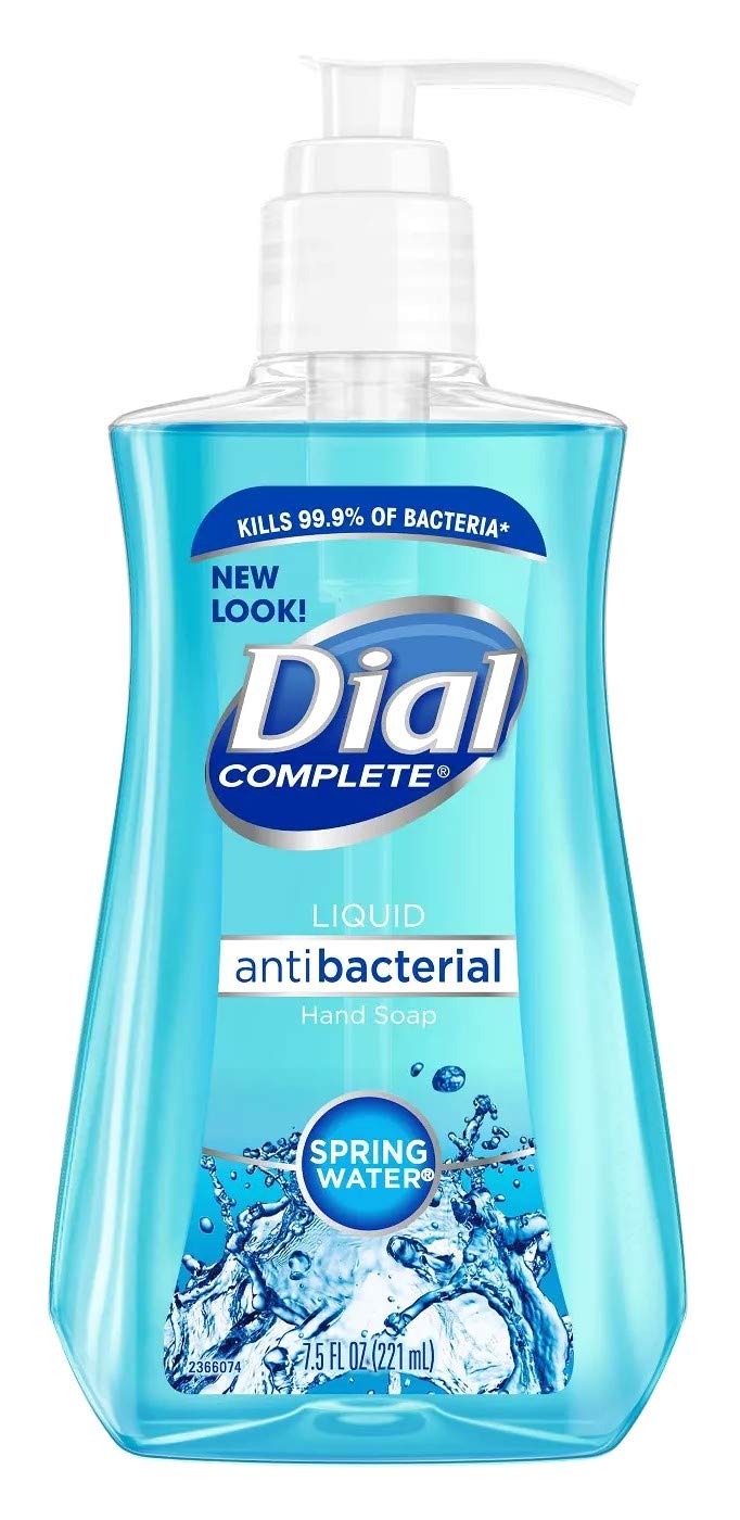 Dial Liquid Hand Soap, Spring Water, 7.5 Ounce (2 Pack)