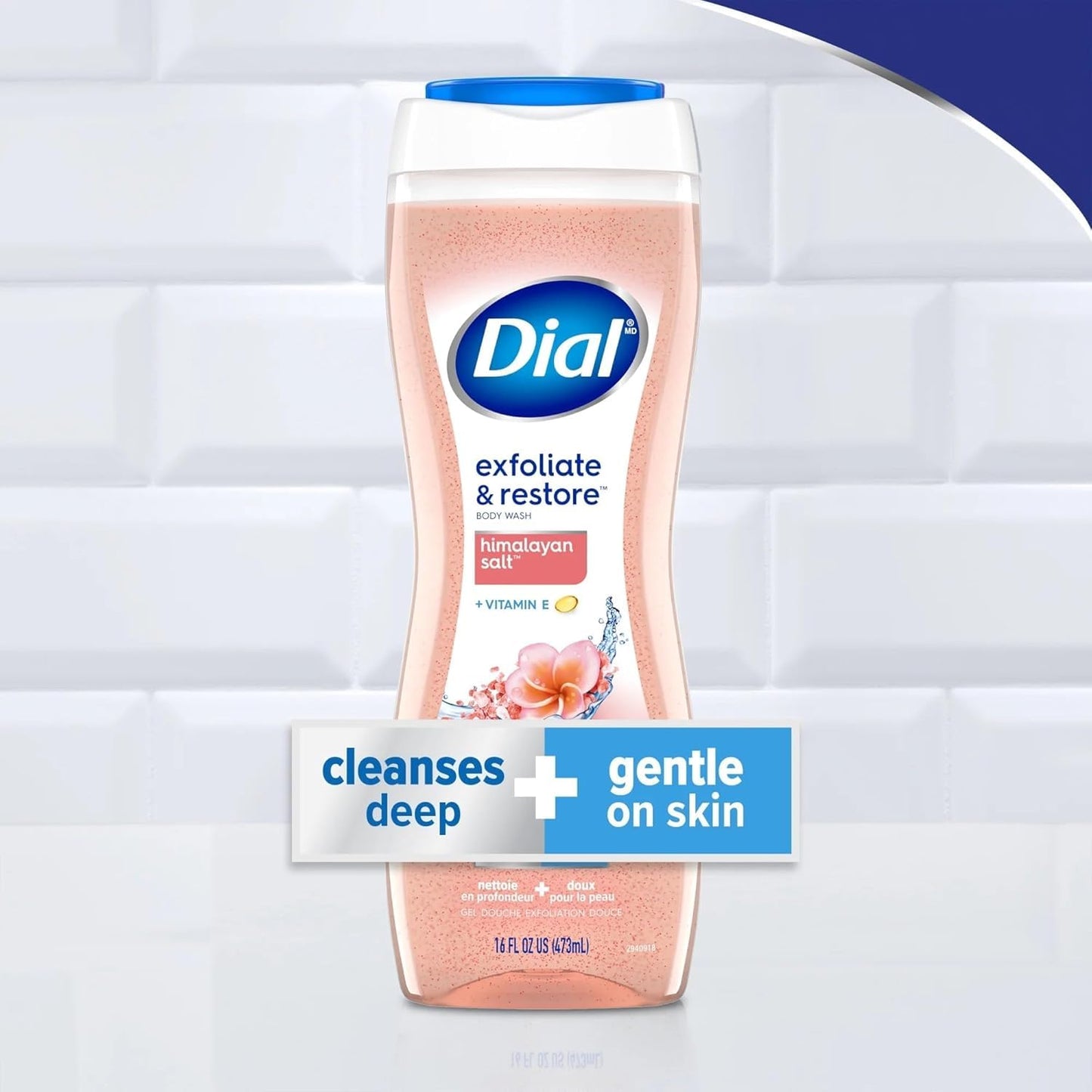 Dial Skin Therapy Replenishing Body Wash, Himalayan Pink Salt & Water Lily 16 oz (Pack of 2) Beauty & Personal Care Dial