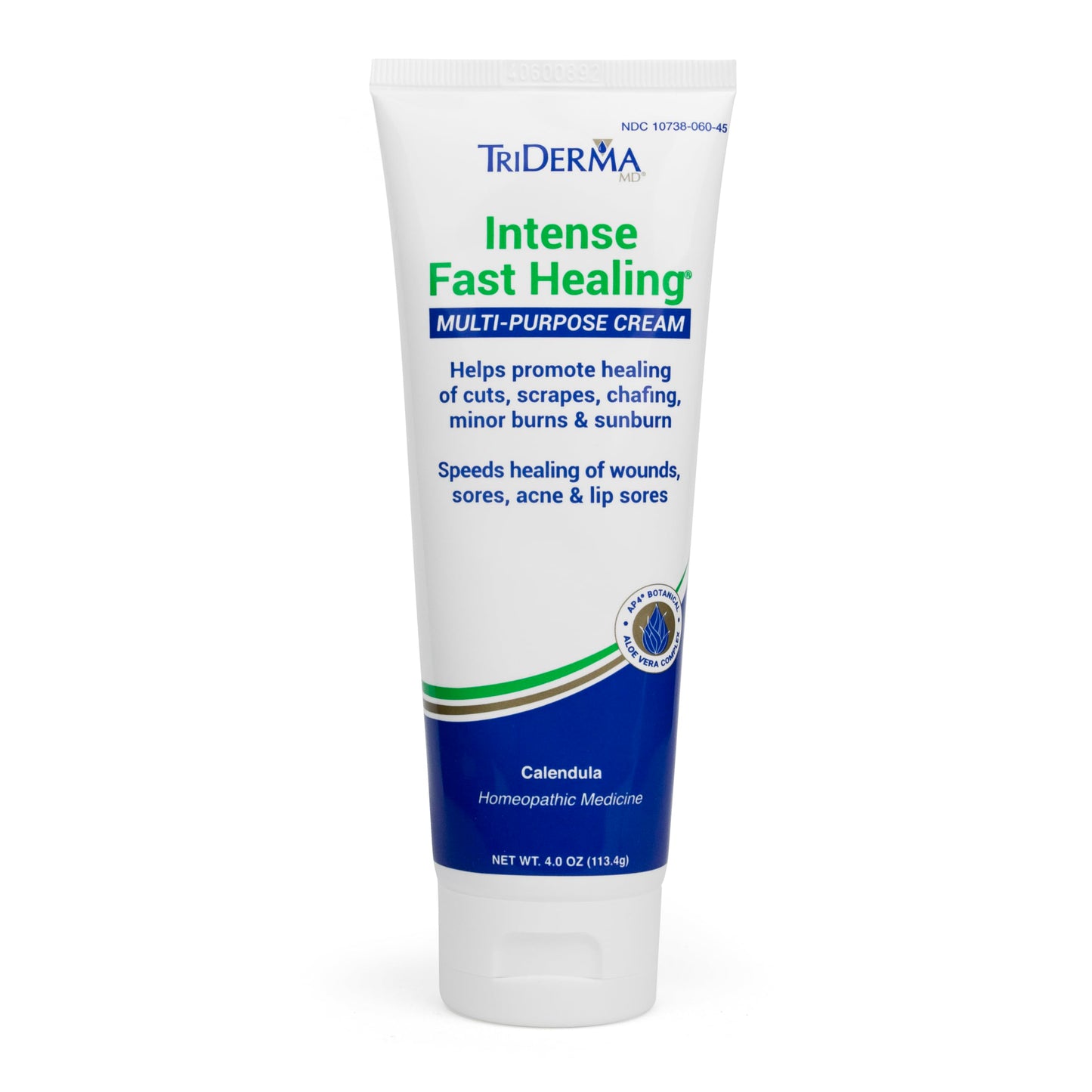 TriDerma Intense Fast Skin Healing Cream for Hard-to-Heal Skin Irritations, Sores, Rashes, Dry, Cracked Hands, Cuts, Chafing, Burns, Scrapes - First