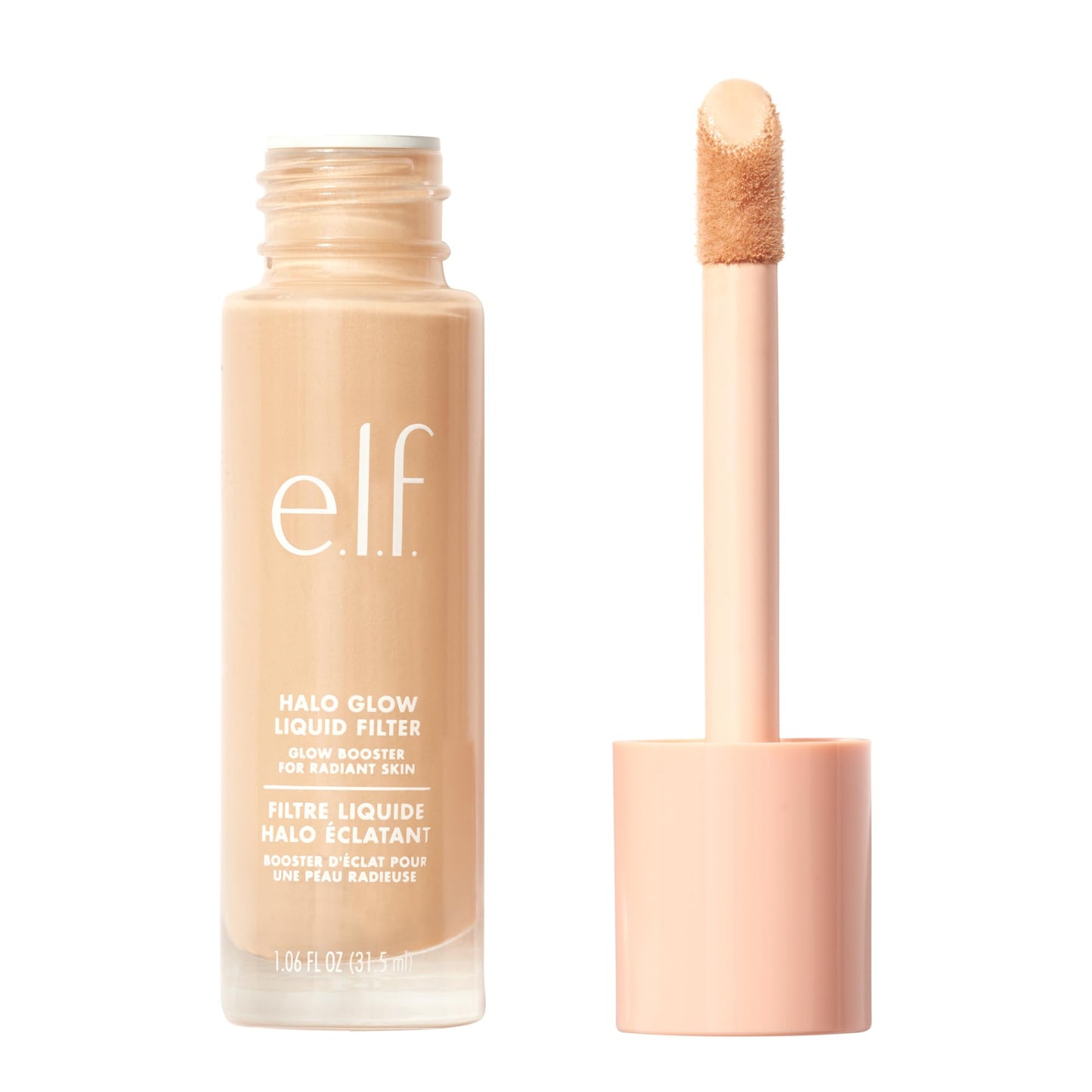 e.l.f. Halo Glow Liquid Filter, Complexion Booster For A Glowing, Soft-Focus Look, Infused With Hyaluronic Acid, Vegan & Cruelty-Free, 5 Medium/Tan