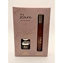 Rare Eau de Parfum Set - Warm & Spicy Vanilla Ginger Scent with Sandalwood & Musk Notes, 10mL Spray + 5mL Rollerball