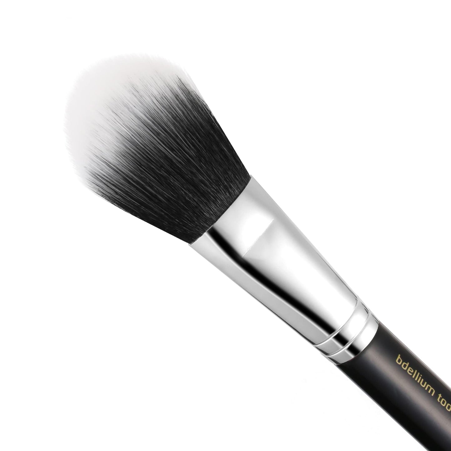 Bdellium Tools Professional Makeup Brush - Maestro Series 985 Duet Fiber Powder - With Soft Synthetic Fibers, For Lightweight Powder Application