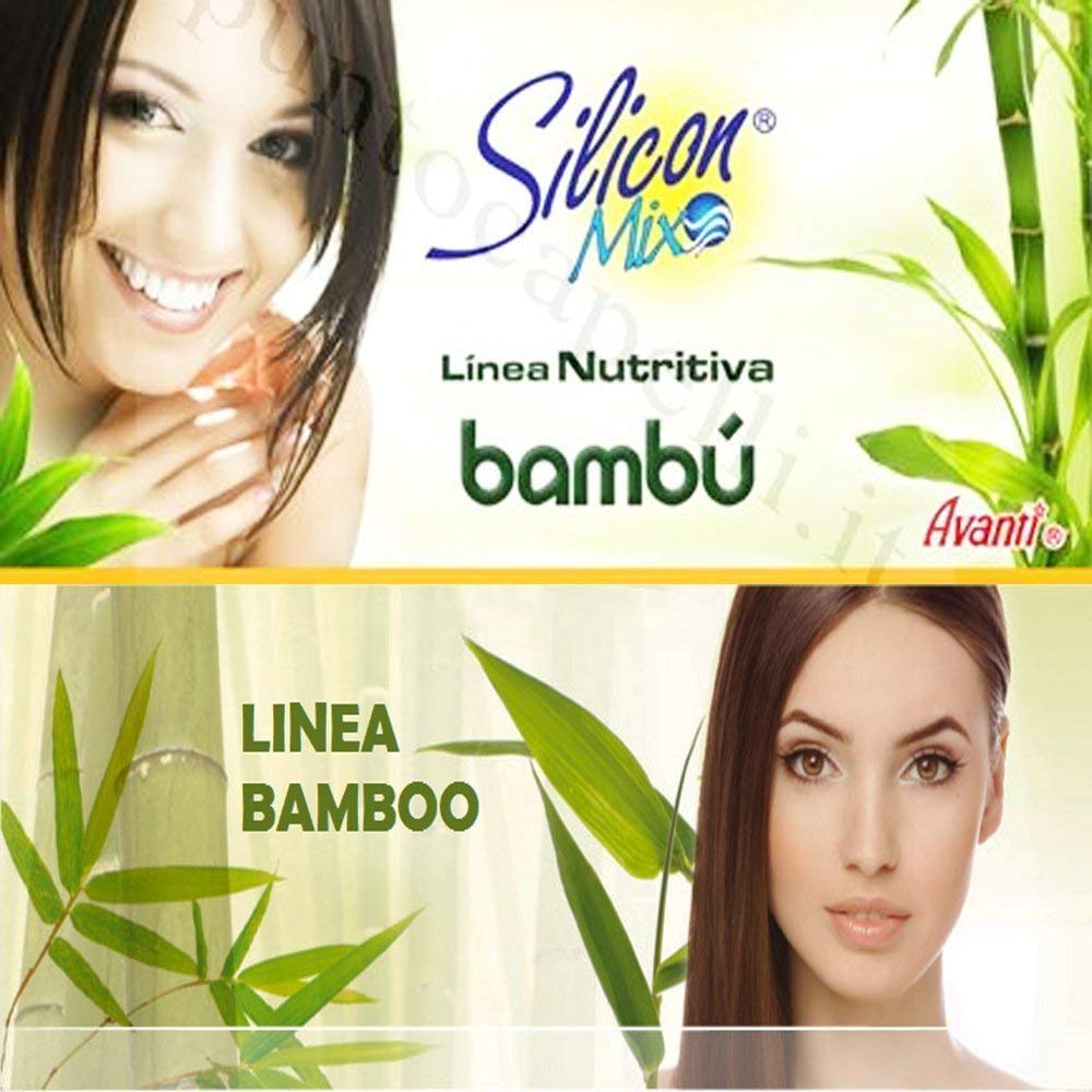Silicon Mix Bambu Shampoo & Conditioner 16 oz Combo - Deep Conditioning Mask for Strong, Hydrated & Revitalized Hair - Restores Shine, Softness