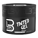 L3 Level 3 Black Tinted Hair Gel - Cover Grays Instantly & Style with Strong Hold - Temporary Color - Adds Volume, Texture & Shine - Flake-Free