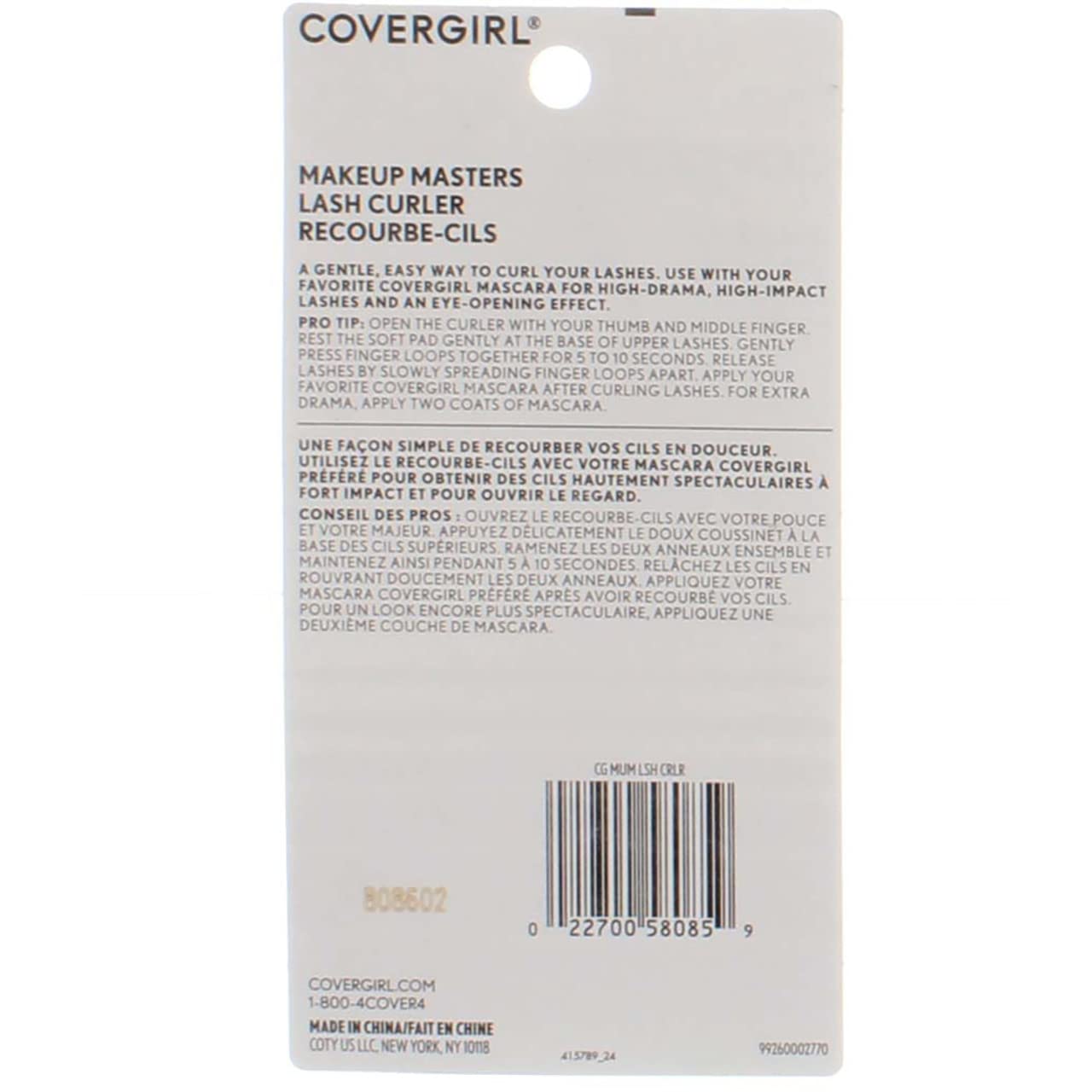 CoverGirl Makeup Masters Eyelash Curler 1 ea (Pack of 3)