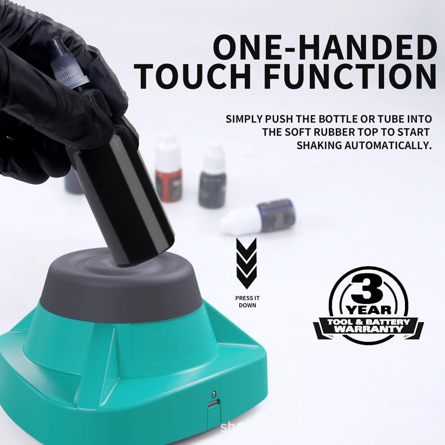 Liquid Vortex Mixer for Nail Salons, Painters, Tattoo Artists and Hobbyists, Powerful 10000 RPM Mini Shaker, Multi-Purpose Mini Vortex Mixer, Electric