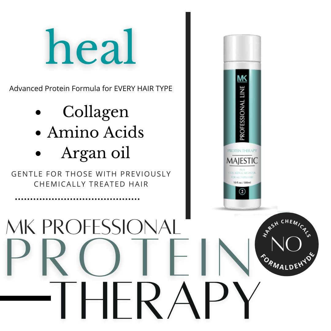 Majestic Hair Protein Therapy 300ml (10oz) - Formaldehyde Free - Complete KIT