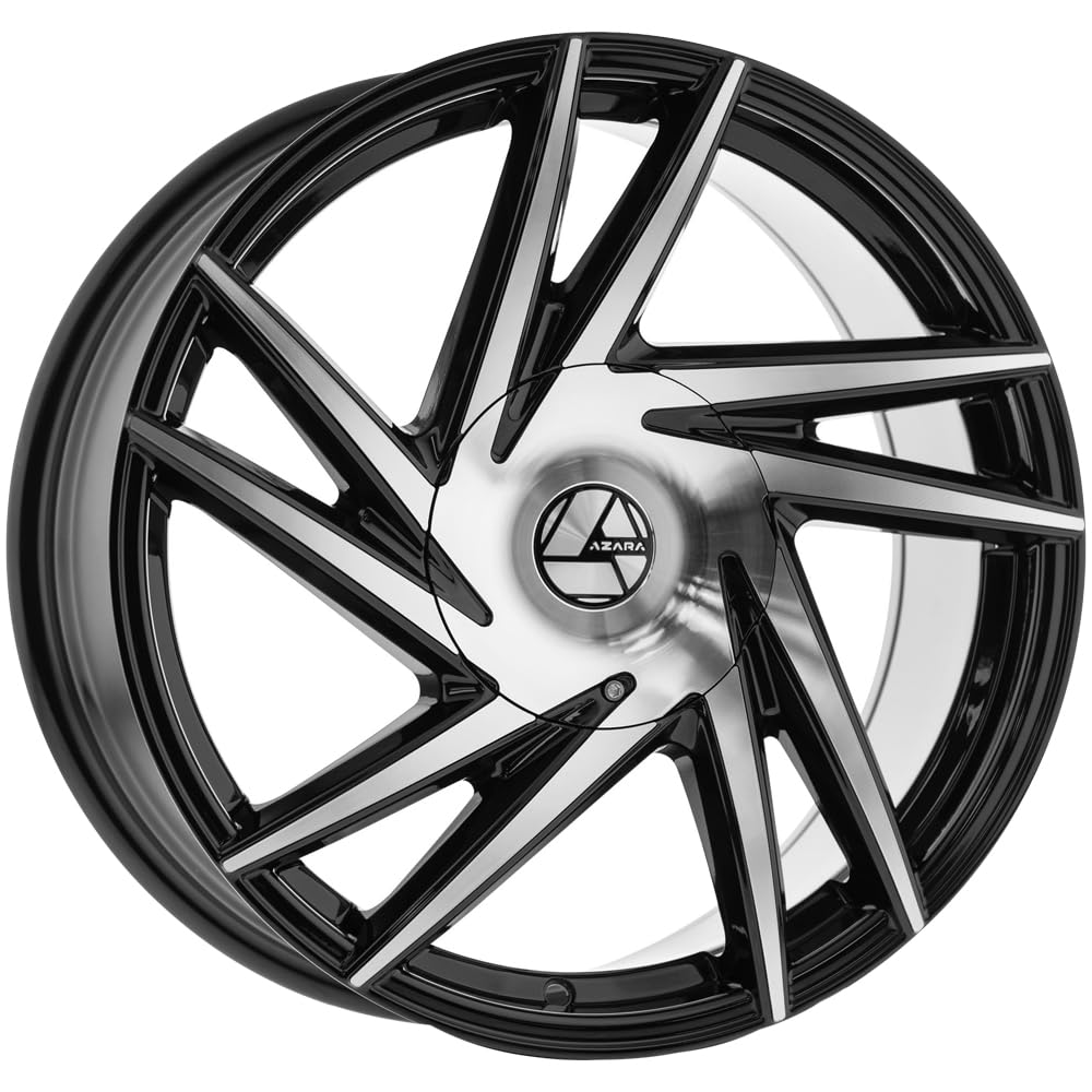 Azara AZA-529 22x8.5 5x114.3 5x120 +38 Cb 74.1 Gloss Black & Machined