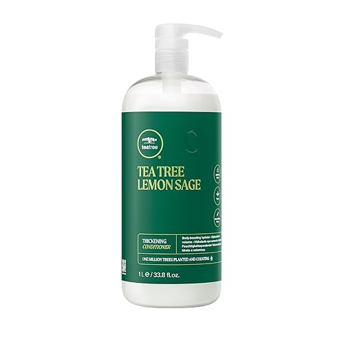 Tea Tree Lemon Sage Thickening Conditioner, Builds Body + Boosts Volume, For Fine Hair, 33.8 fl. oz.