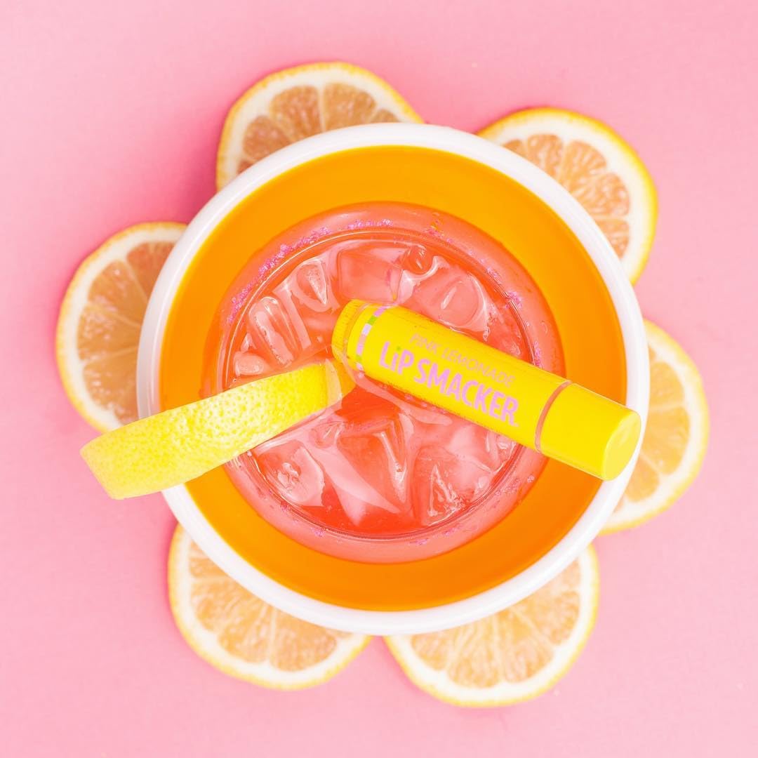 Lip Smacker Flavored Lip Balm, Flavored Moisturizing, Smoothing Soft Shine, Hydrating & Protecting Fun Tasty Flavors, Cruelty-Free & Vegan - Pink