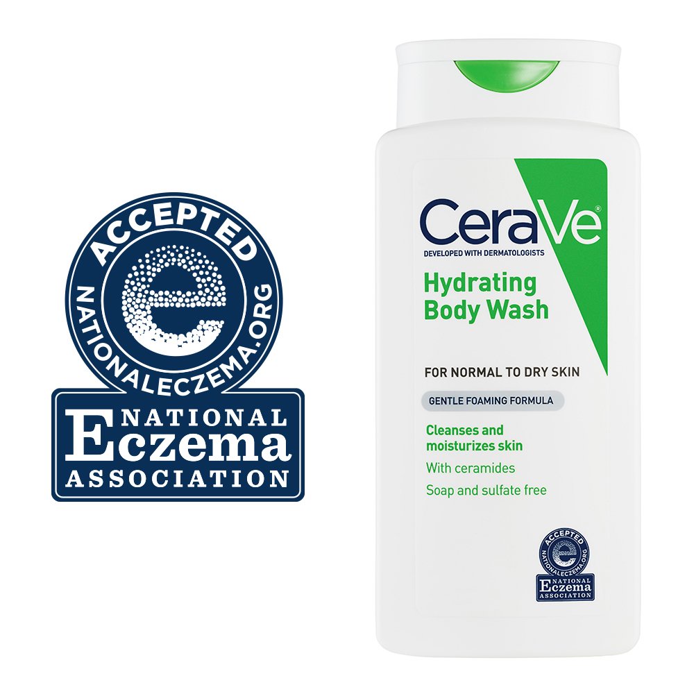 CeraVe Body Wash for Dry Skin | 10 Ounce | Moisturizing Body Wash with Hyaluronic Acid | Sulfate & Fragrance Free