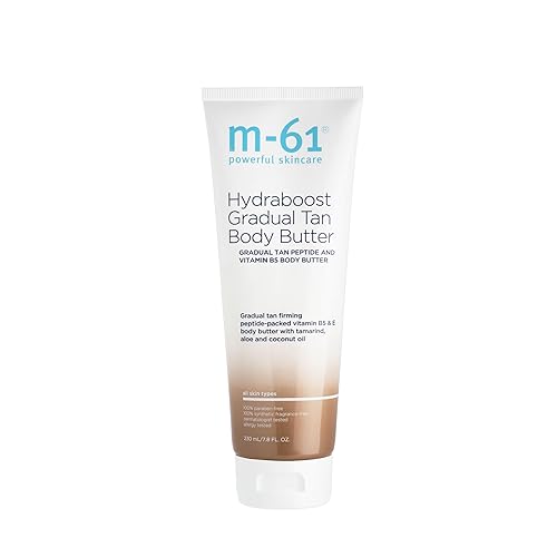 m-61 Hydraboost Gradual Tan Body Butter | Unscented, Hydrating, Firming Body Lotion For A Streak-Free, Self-Tan Glow. Formulated With Vitamin E, Aloe