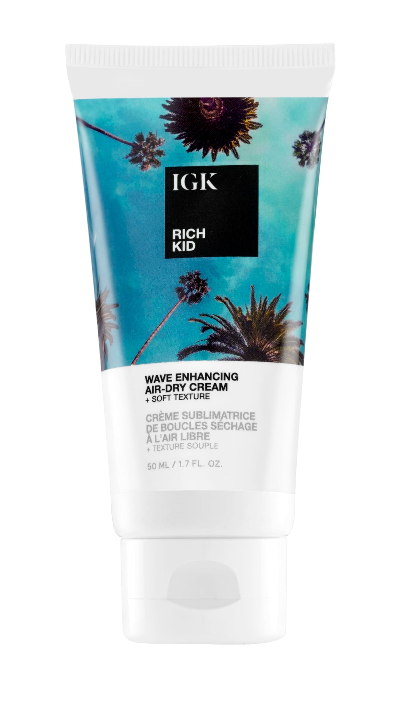 IGK RICH KID Coconut Oil Air-Dry Styler Travel | Hold + Texture + Shine | Vegan + Cruelty Free | 1.7 Oz